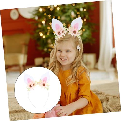HEATSHAKING Haarband Hasenohren mit Blüten Leichtes Atmungsaktives Haaraccessoire für Kostüm Themenpartys und Festliche Anlässe Bequeme Kopfbedeckung für Mädchen HEATSHAKING Haarband Hasenohren mit Blüten Leichtes Atmungsaktives Haaraccessoire für Kostüm Themenpartys und Festliche Anlässe Bequeme Kopfbedeckung für Mädchen von HEATSHAKING