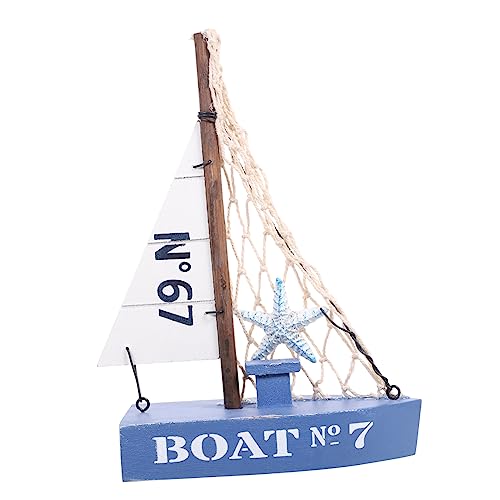 HEATSHAKING Holz Segelboot Modell Mediterranes Nautisches für Wohnzimmer Schlafzimmer Büro Kompakte und Leichte Boot Dekoration aus Sicherem Material für Segelboot HEATSHAKING Holz Segelboot Modell Mediterranes Nautisches für Wohnzimmer Schlafzimmer Büro Kompakte und Leichte Boot Dekoration aus Sicherem Material für Segelboot von HEATSHAKING
