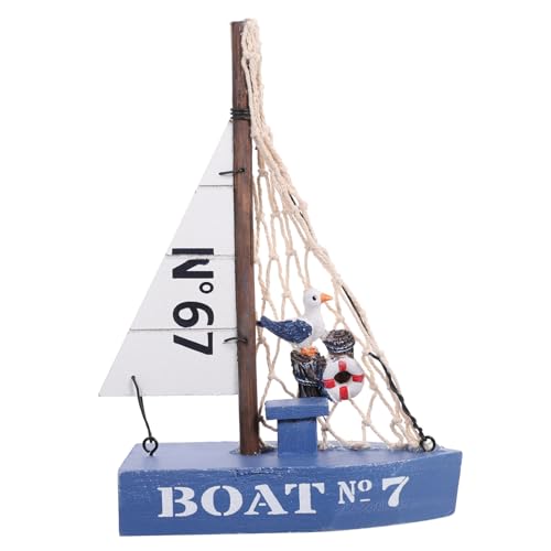 HEATSHAKING Mediterranes Segelboot Modell aus Holz Dekoratives Nautisches Ornament für Wohnzimmer Schlafzimmer Büro für Strand und Meer Dekoration Kompakt und Leicht Sicher Dem Platzierbar HEATSHAKING Mediterranes Segelboot Modell aus Holz Dekoratives Nautisches Ornament für Wohnzimmer Schlafzimmer Büro für Strand und Meer Dekoration Kompakt und Leicht Sicher Dem Platzierbar von HEATSHAKING