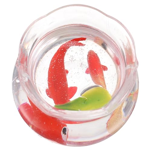 HEATSHAKING Miniaturer Koi Aquarium Dekoration Puppenhaus Zubehör mit Kleinen Fischfiguren Vielseitig für Jede Einrichtung Pflegeleicht und Kompakt für Einzigartige Mikro Szenen HEATSHAKING Miniaturer Koi Aquarium Dekoration Puppenhaus Zubehör mit Kleinen Fischfiguren Vielseitig für Jede Einrichtung Pflegeleicht und Kompakt für Einzigartige Mikro Szenen von HEATSHAKING