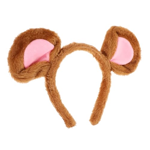 HEATSHAKING Niedliches Mausohren Haarband Plüsch Tierohren Stirnband Cosplay Accessoire für Halloween Tierkostüm Party Tiermotive Geschenkidee von HEATSHAKING