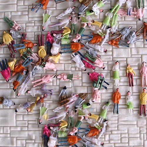 HEBEOT Maßstab 1 87 bemalte Figuren, Set 100 Stück realistische Modellmenschen für Zug- und Stadtdioramen HEBEOT Maßstab 1 87 bemalte Figuren, Set 100 Stück realistische Modellmenschen für Zug- und Stadtdioramen von HEBEOT