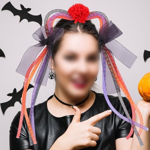 HEBEOT Netz-Katzenohren-Haarreif, eine lustige Ergänzung zu Ihrer Halloween-Kostüm-Kollektion (A) von HEBEOT