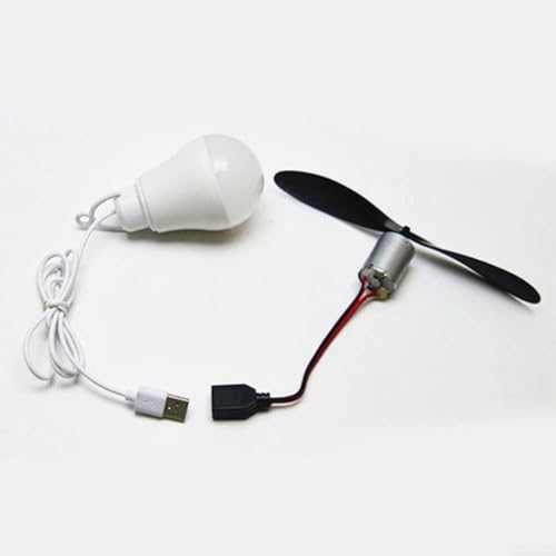 Windkraft-DIY-Kit mit Motor, Propeller und USB-Birne für pädagogische Nutzung von HEBEOT