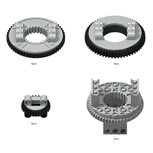 HEDI Technik Ersatzteile Set, Technik Einzelteile, Technik Teile, Technic Zahnräder Set, Klemmbausteine Kompatibel mit Lego Ersatzteile von HEDI