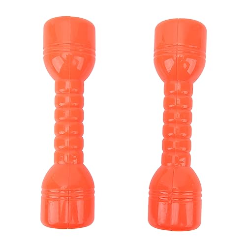 Farbige Hantel, 10-teiliges ABS-Design mit Geschlossener Öffnung, Weit Verbreitete Übungs-Fitness-Hantel für den Heimgebrauch (Orange) von HEEPDD