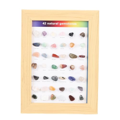 HEEPDD 42 Stücke Rocks Collection Set, Geographie Nature Mineral Edelsteine ​​und Kristalle Bildungskit Geeignet für Anfänger und Erfahrene Rocksammler von HEEPDD