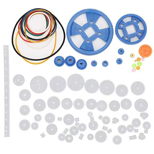 HEEPDD 80-teiliges Set, Getriebe aus Kunststoff, Motor-Zubehör, Zahnriemen, Riemenscheibe, Baumhülse, DIY-Set, wissenschaftliche Roboter, Teile für Auto, Roboter, Bauspiele HEEPDD 80-teiliges Set, Getriebe aus Kunststoff, Motor-Zubehör, Zahnriemen, Riemenscheibe, Baumhülse, DIY-Set, wissenschaftliche Roboter, Teile für Auto, Roboter, Bauspiele von HEEPDD