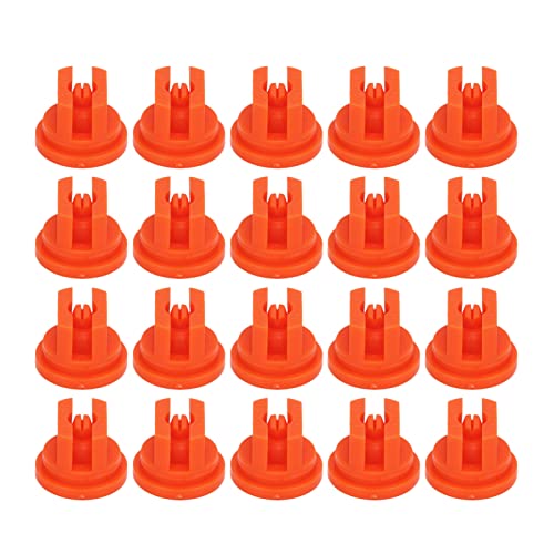 HEEPDD Flachstrahldüse, Ersatzdüse für Landwirtschaftliche Sprühdüsen, 20 Stück, Gleichmäßige Sprühverteilung für Pflanzenschutzdrohnen (Orange) von HEEPDD