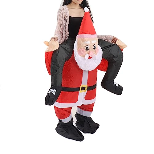 HEEPDD Lustiges Weihnachtsmann-Kostüm, Wasserdichtes, Einzigartiges Aufblasbares Weihnachtsmann-Kostüm für Festivals (Erwachsene 150–190 cm) von HEEPDD