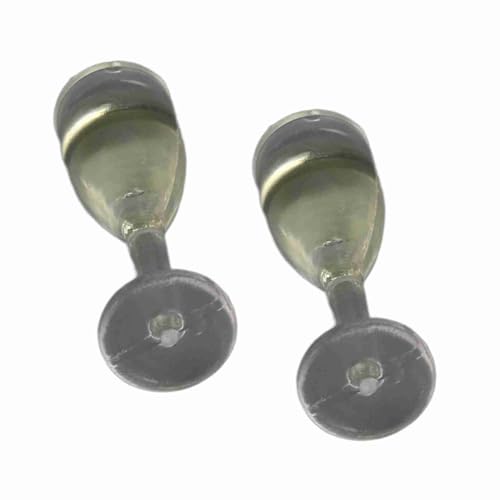 HEEPDD Miniaturpuppenhaus Champagnerglas 2PCS LIFELISCHE ZERNAME FÜR 1:12 Puppenhausdekoration (Eine Champagnergläser) von HEEPDD