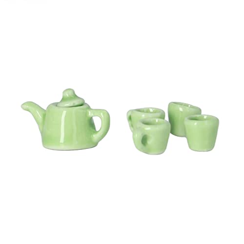 HEEPDD Puppenhaus-Teeservice, DIY 1:12 Miniatur-Teetassen-Set aus Keramik für 1:12 Puppenhaus von HEEPDD
