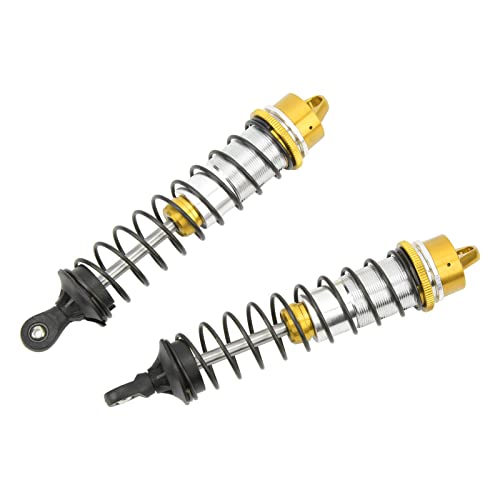 HEEPDD Stoßdämpfer für ferngesteuertes Auto, professioneller RC-Rückstoßdämpfer, geringes Gewicht, einfach zu installieren, Aluminiumlegierung, Leeres Fahren, für 1/8 RC Auto (Gold) von HEEPDD