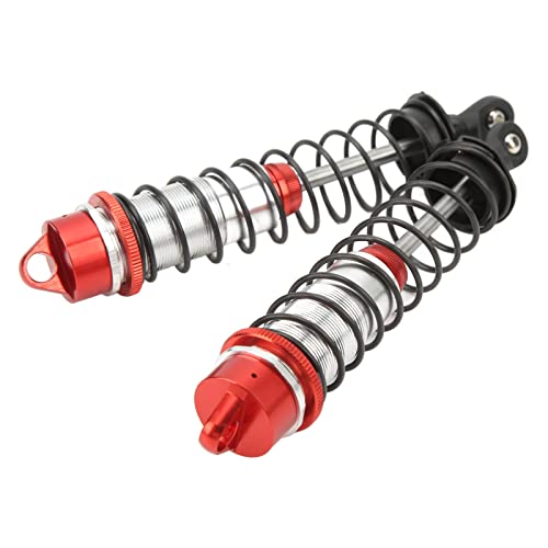 HEEPDD Stoßdämpfer für ferngesteuertes Auto, professioneller RC-Rückstoßdämpfer, geringes Gewicht, einfach zu installieren, Aluminiumlegierung, Weiß, für 1/8 RC Auto (rot) von HEEPDD