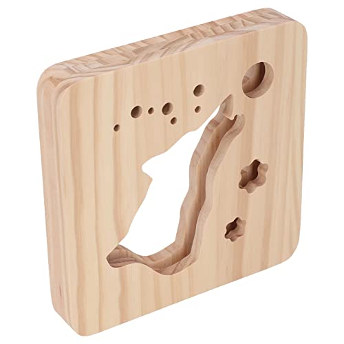 HEEPDD Warme Weiße Kiefernholzholz Hohle Wolfsform aus Holz Nacht Lampe USB -Kraft Dekorativ 3D -LED Licht für Schlafzimmer Wohnzimmer HEEPDD Warme Weiße Kiefernholzholz Hohle Wolfsform aus Holz Nacht Lampe USB -Kraft Dekorativ 3D -LED Licht für Schlafzimmer Wohnzimmer von HEEPDD