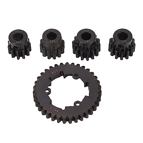 Hohe Verschleißfestigkeit Stahl 35T Zahnradmotor Zahnradsatz für 1/5 XMaxx 6S 8S RC Auto, Körperteile, Modellauto Zubehör Einfache Installation, Rostschutz, Ideal von HEEPDD