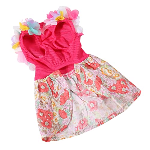 Hundekleid, Einfach Zu Tragen Attraktives Schönes Komfortables Niedliches Hundekleid Kleine Blumen Gedruckt für Hochzeit für den täglichen Gebrauch (XS) von HEEPDD