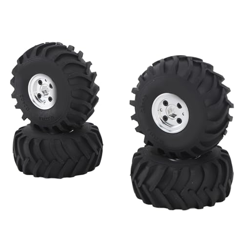 RC Crawler Reifen, Antikabel RC Reifen 68mm Durchmesser Ständig Fahren 1/24 SCX24 RC (Silber) von HEEPDD