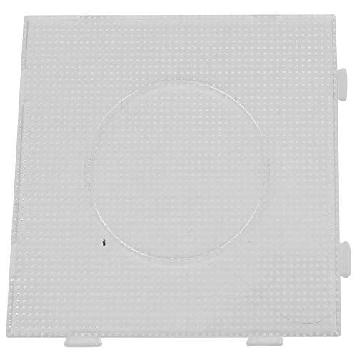 Sicherung Perlen Bretter, transparente Kunststoff geometrische Steckplatte Vorlage Kinder Puzzle Spielzeug für Kinder Handwerk 2,6 mm Perler Perlen(Big Square) von HEEPDD