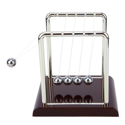 Wissenschaftliches Quadratisches Balance-Pendelballspielzeug für Heim- und Bürodekoration, Pädagogische Schreibtischdekoration (Mittelgroßer quadratischer Billardball) von HEEPDD
