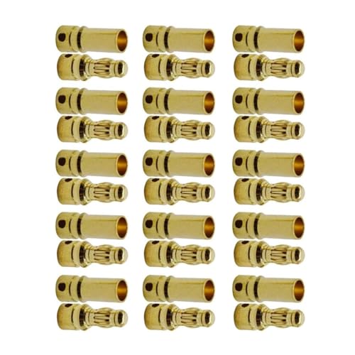 HEEZOU 15pairs 3 5 Mm Goldplattierte Bananenstopfen Männlicher Und Weiblicher Stecker Für Fernbedienungsmodell Motor ESC Kupferanschluss HEEZOU 15pairs 3 5 Mm Goldplattierte Bananenstopfen Männlicher Und Weiblicher Stecker Für Fernbedienungsmodell Motor ESC Kupferanschluss von HEEZOU