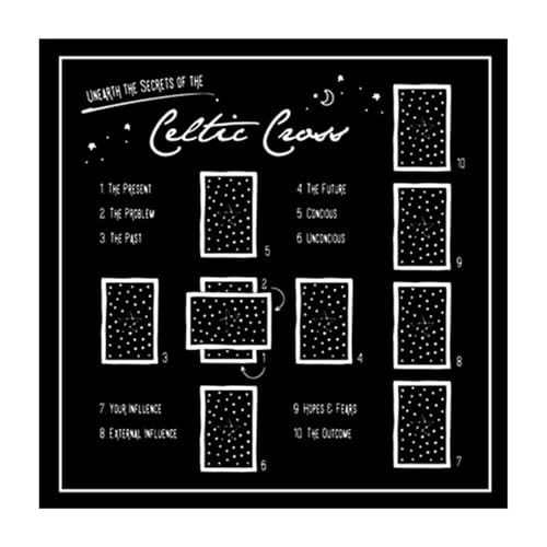 HEEZOU Divinationen Tischdecke Mond Blumenmuster Astrologie Tarotkarte Tischdecke Altars Stoff Göttlichkeit Brettspiel Accessoire HEEZOU Divinationen Tischdecke Mond Blumenmuster Astrologie Tarotkarte Tischdecke Altars Stoff Göttlichkeit Brettspiel Accessoire von HEEZOU