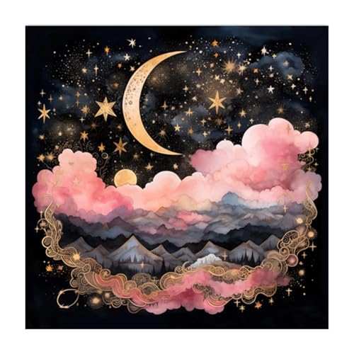 HEEZOU Divinationen Tischdecke Mond Blumenmuster Astrologie Tarotkarte Tischdecke Altars Stoff Göttlichkeit Brettspiel Accessoire HEEZOU Divinationen Tischdecke Mond Blumenmuster Astrologie Tarotkarte Tischdecke Altars Stoff Göttlichkeit Brettspiel Accessoire von HEEZOU