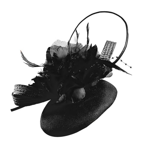 HEEZOU Federned Fascinator Hat Leichtes Und Atmungsaktives Design Kopfbedeckung Für Modische Frauen Aus Den 1920er Jahren Kostümzubehör von HEEZOU
