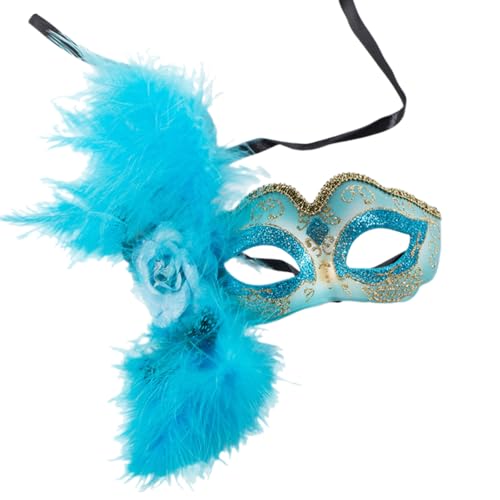 HEEZOU Federte Maskerade Gesichtsbedeckung Mit Für Frauen Maskerade Halbe Gesichtsbedeckung Gefiederter Eyemask Für Halloween Party HEEZOU Federte Maskerade Gesichtsbedeckung Mit Für Frauen Maskerade Halbe Gesichtsbedeckung Gefiederter Eyemask Für Halloween Party von HEEZOU
