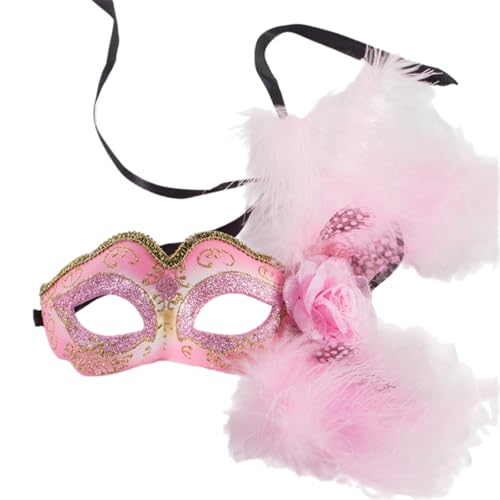 HEEZOU Federte Maskerade Gesichtsbedeckung Mit Für Frauen Maskerade Halbe Gesichtsbedeckung Gefiederter Eyemask Für Halloween Party HEEZOU Federte Maskerade Gesichtsbedeckung Mit Für Frauen Maskerade Halbe Gesichtsbedeckung Gefiederter Eyemask Für Halloween Party von HEEZOU