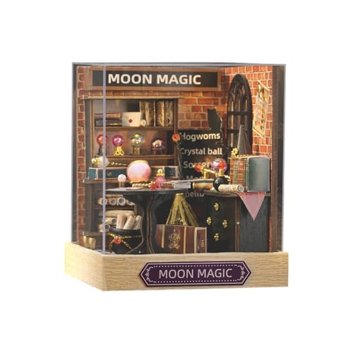 HEEZOU Hölzerne Miniaturlandschaftsgebäude Set Szenen Assembly Kits Für Hand Auf Fähigkeit Handwerk Projekt Hausmodell Home Ornament Craft Project Projection Für Erwachsene Kinder von HEEZOU