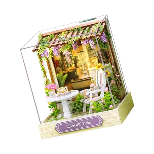 HEEZOU Hölzerne Miniaturlandschaftsgebäude Set Szenen Assembly Kits Für Hand Auf Fähigkeit Handwerk Projekt Hausmodell Home Ornament Craft Project Projection Für Erwachsene Kinder von HEEZOU