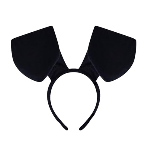 HEEZOU Hundeohr Hair Hoop Kostümzubehör Kopfbedeckung Make Up Dekorationen Requisiten Plüsch Haarthaar Band Halloween Stirnband von HEEZOU