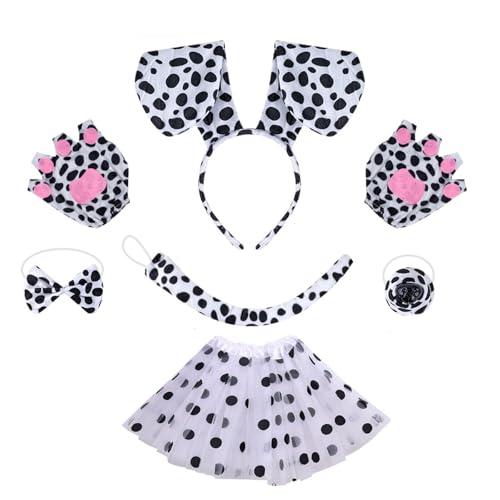 HEEZOU Hundeohr Hair Hoop Kostümzubehör Kopfbedeckung Make Up Dekorationen Requisiten Plüsch Haarthaar Band Halloween Stirnband von HEEZOU