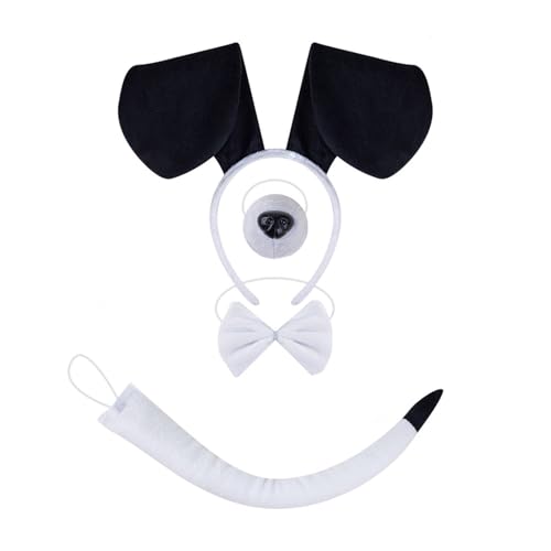 HEEZOU Hundeohr Hair Hoop Kostümzubehör Kopfbedeckung Make Up Dekorationen Requisiten Plüsch Haarthaar Band Halloween Stirnband von HEEZOU
