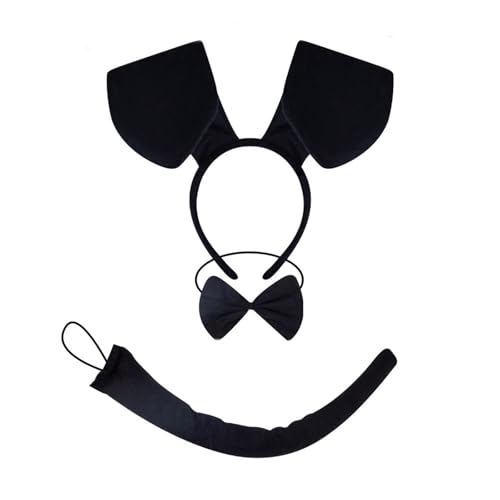 HEEZOU Hundeohr Hair Hoop Kostümzubehör Kopfbedeckung Make Up Dekorationen Requisiten Plüsch Haarthaar Band Halloween Stirnband von HEEZOU