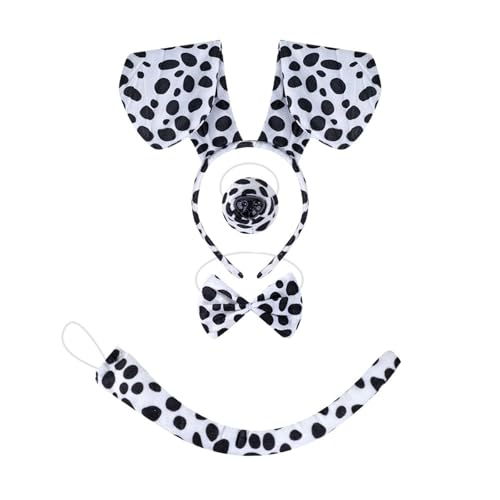 HEEZOU Hundeohr Hair Hoop Kostümzubehör Kopfbedeckung Make Up Dekorationen Requisiten Plüsch Haarthaar Band Halloween Stirnband von HEEZOU