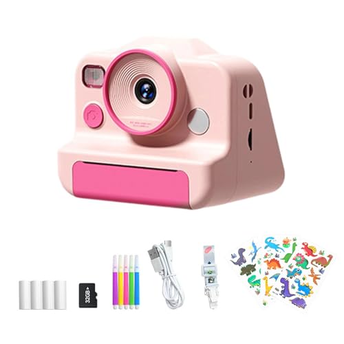 HEEZOU Kinderfreundliche Digitalkamera Mit Sofort Fotodrucker 32 Memory Eye Protections Screen Antique Design Spielzeug Sofort Kameraspielzeug Mit Fotodruck von HEEZOU