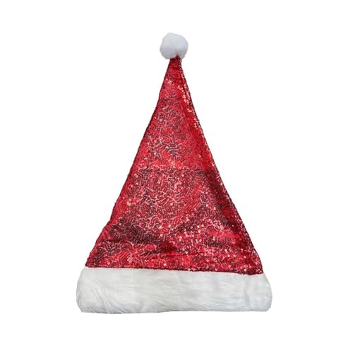 HEEZOU Pailletten Weihnachtsfeier Weihnachtsmütze Für Kinder Erwachsene Speicherte Mützen Family Geting Santa Hat Festival Requisiten Kopfstücke Kopfstücke HEEZOU Pailletten Weihnachtsfeier Weihnachtsmütze Für Kinder Erwachsene Speicherte Mützen Family Geting Santa Hat Festival Requisiten Kopfstücke Kopfstücke von HEEZOU