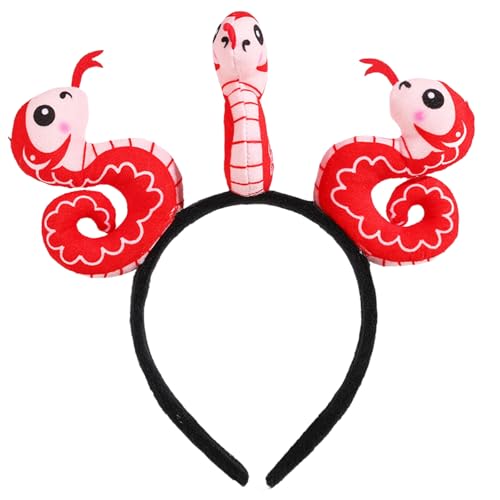 HEEZOU Schöner Plüsch-Haarreif für chinesisches Neujahr, Erwachsene und Kinder, bequem und vielseitig verwendbar, Schlangen-Stirnband, Party-Requisiten HEEZOU Schöner Plüsch-Haarreif für chinesisches Neujahr, Erwachsene und Kinder, bequem und vielseitig verwendbar, Schlangen-Stirnband, Party-Requisiten von HEEZOU