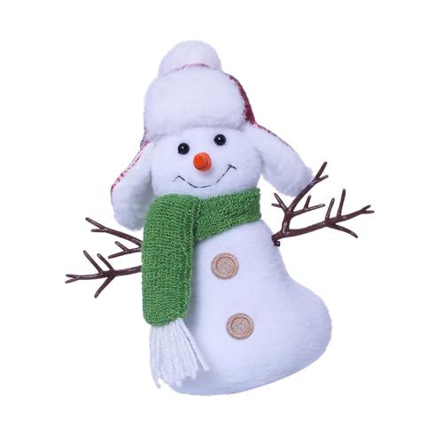 HEEZOU Snowman Plüschpuppen Mit Schal Und Figur Ornament Weihnachtskarton Gefülltes Spielzeugfest Home Desktop Dekoration von HEEZOU