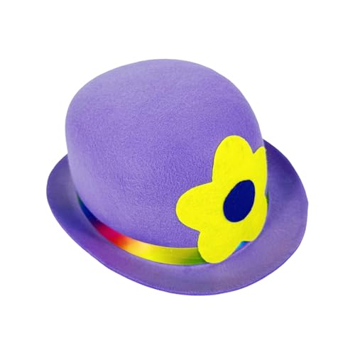 HEEZOU Übergroßer Clown-Hut, bunt, große Blume, Partyhut, Party-Kostüm, Zubehör für Themenveranstaltungen von HEEZOU