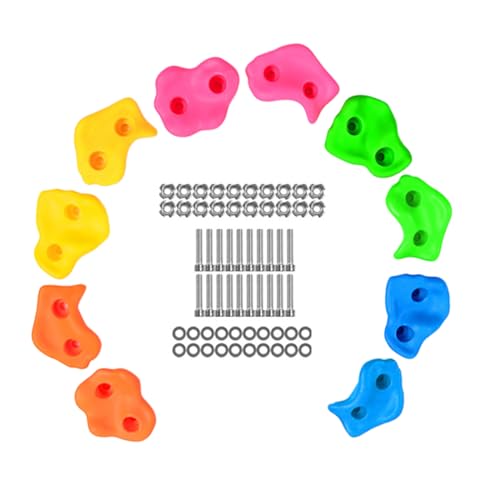 HEEZOU Verbesserung Der Kraftbalance Mit 10 PCS Klettern Hält Aufregende Klettergestein Für Kinder. Verbessert Die Körperliche Entwicklung HEEZOU Verbesserung Der Kraftbalance Mit 10 PCS Klettern Hält Aufregende Klettergestein Für Kinder. Verbessert Die Körperliche Entwicklung von HEEZOU