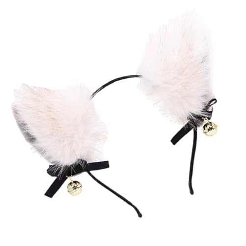 Leichtes Katzenohren-Haarband, pelziges Cosplay-Zubehör für Halloween-Konzerte, bequemes Stirnband, Haarschmuck, Mottoparty-Haarband für Frauen von HEEZOU