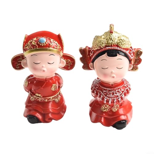 Chinesische Hochzeitspaar-Figur, elegante Kuchendekoration, verleiht Ihrem besonderen Tag Charme Chinesische Hochzeitspaar-Figur, elegante Kuchendekoration, verleiht Ihrem besonderen Tag Charme von HEIBTENY