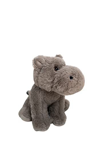 Heitmann Deco PET Plüschtier Nilpferd - grau - 20cm - Nachhaltig - aus 100% Recyclingmaterial von Heitmann Deco