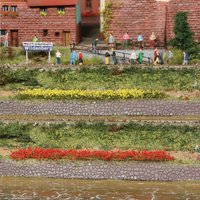 HEKI 1814 10 Grasstreifen gelb-rot, 100 mm lang, 5-6 mm hoch von HEKI