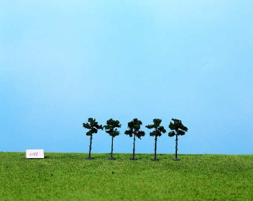 Heki 1152 Tannenbäume, 6 Stück, Höhe 6 cm, Mehrfarbig von HEKI