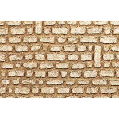 Heki 70102 Festungswand H0 / Tt, 2 Stück, Größe: 28 x 14 x 0,3 cm, Mehrfarbig von HEKI