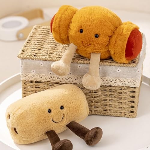 HEKOBAG 2 Stück Croissant Plüschtier Keksbrot- und Wurstbrötchen Form Plüschtier Lebensmittel Plüsch Gebäck Brot Plüschtier Plüschpuppen für Deko Geschenk Geburtstag Weihnachten HEKOBAG 2 Stück Croissant Plüschtier Keksbrot- und Wurstbrötchen Form Plüschtier Lebensmittel Plüsch Gebäck Brot Plüschtier Plüschpuppen für Deko Geschenk Geburtstag Weihnachten von HEKOBAG